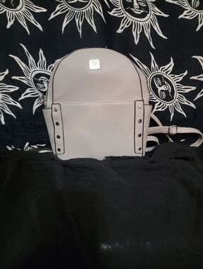 Faux Leather Mini Backpack